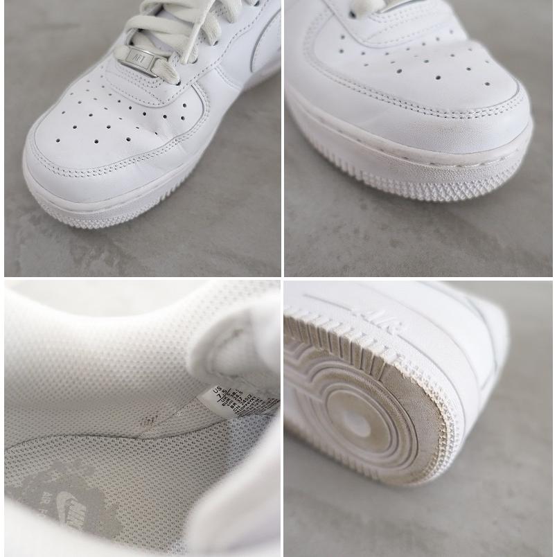 ナイキ NIKE *AIR FORCE1 スニーカー 38.5/24.5*ホワイトレースアップ