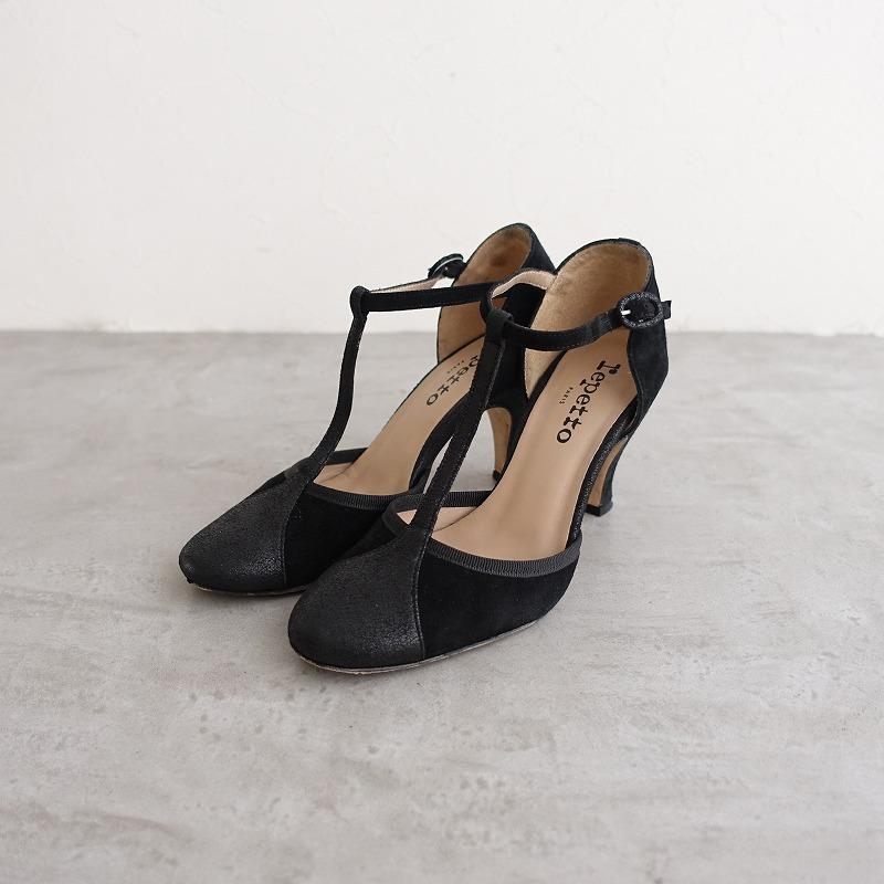 新品未使用☆repetto レペット　パンプス　やぎ革 レペット repetto *BAYA レザーTストラップヒールパンプス 35/23