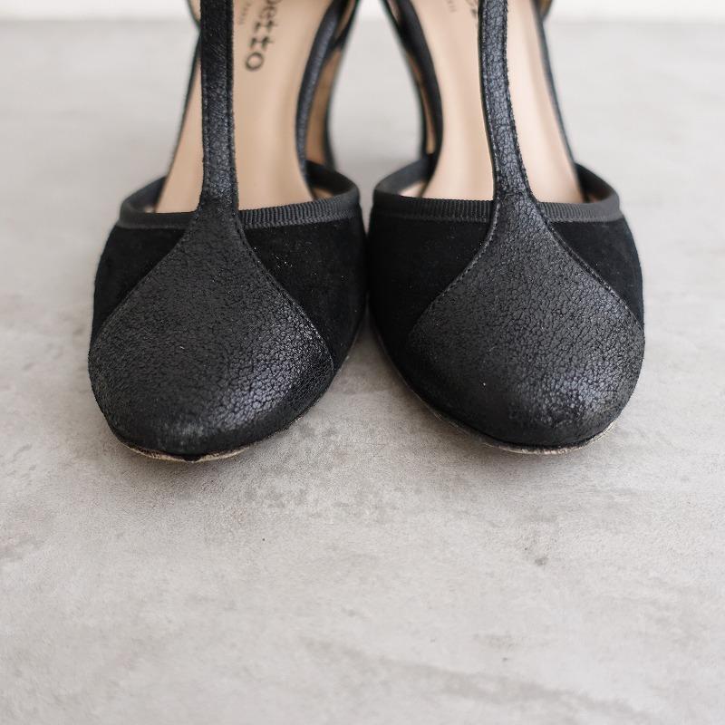 レペット repetto *BAYA レザーTストラップヒールパンプス 35/23