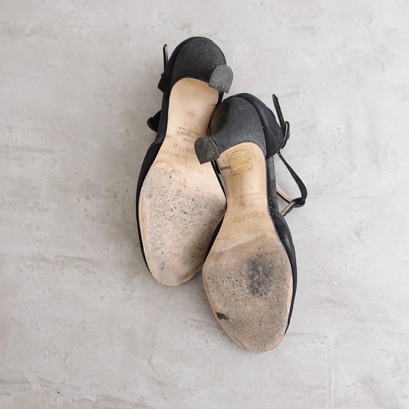 レペット repetto *BAYA レザーTストラップヒールパンプス 35/23