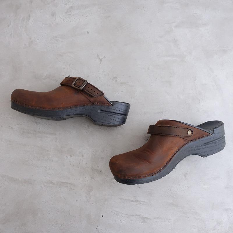 dansko（ダンスコ） *INGRID クロッグサンダル 39/24.5*ブラウンレザー