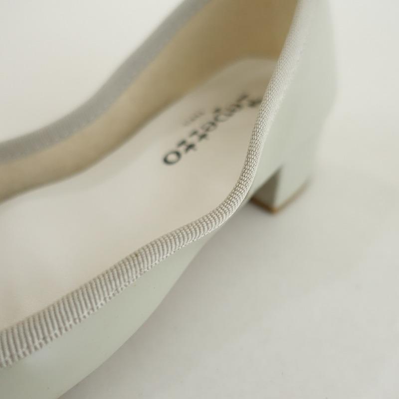 lepetto　バレエシューズ　パンプス　美品　36 レペット repetto *バレエシューズ 36/22.5*ライトグレー皮革レザー