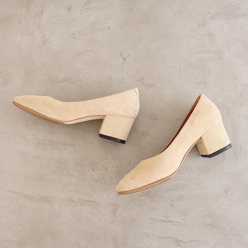DIVINA ディヴィナ *SUEDE WAFER 910 スエードヒールパンプス 36.5/23