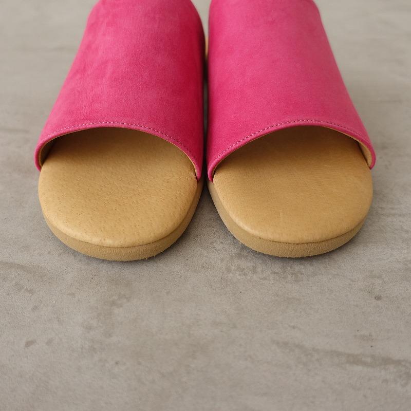 未使用】キュー que *オープントゥサンダル S/23*ピンクマゼンタライト