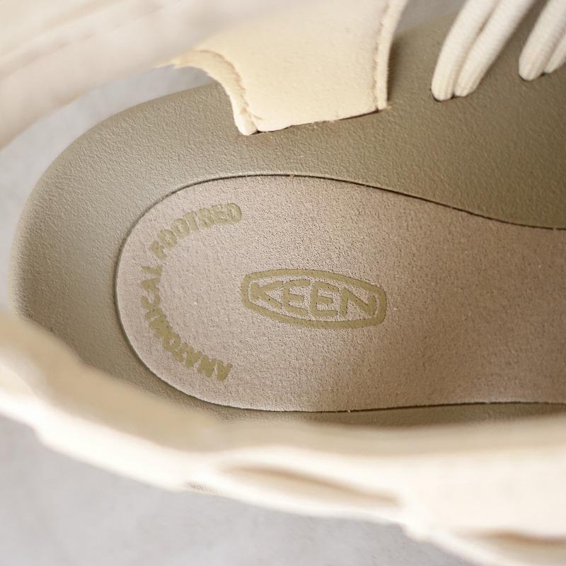 未使用】キーン KEEN *UNEEK WHITE CAP/CORNSTALK メッシュサンダル 37