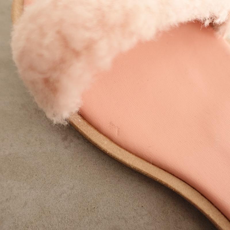 定価1.7万】アグ UGG *W FLUFF SPRINGS フェイクファーサンダル 6.5