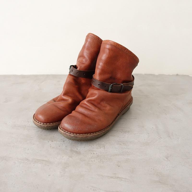 trippens ブラウンレザーショートブーツ　トリッペン　37 trippens ブラウンレザーショートブーツ トリッペン 37 trippen