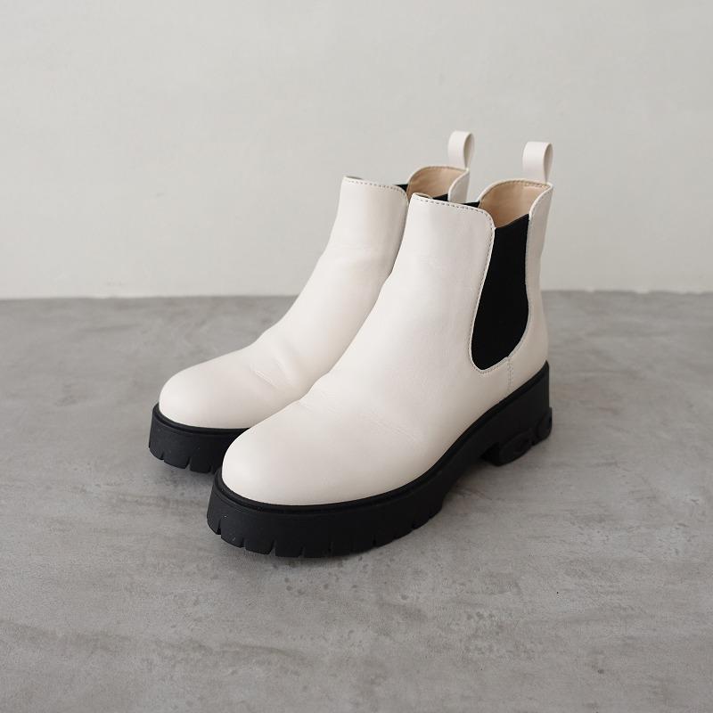 美品】コーチ COACH *REID LEATHER BOOTIE 7C/24*オフホワイト