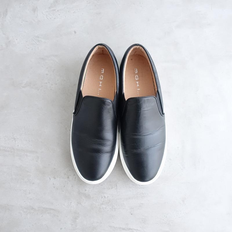 MOHI（モヒ） 【定価1.6万】モヒ MOHI... *スムースレザースリッポン 