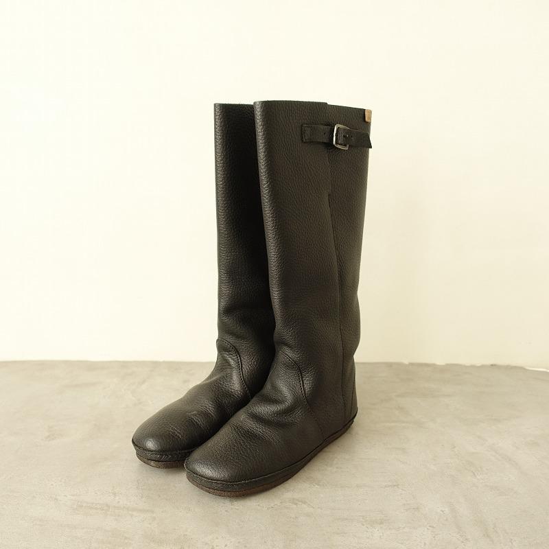koos コース KOOS *NINA ロングブーツ 38/24*レザー皮革黒1024(sha10  