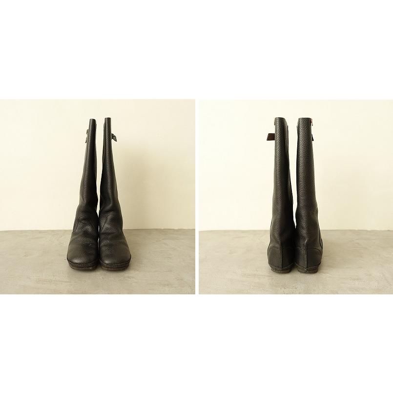 koos コース KOOS *NINA ロングブーツ 38/24*レザー皮革黒1024(sha10 