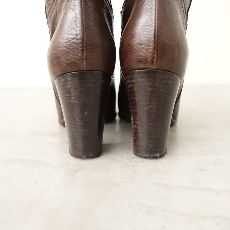 PELLICO（ペリーコ） *レザーロングブーツ 37.5/23.5*皮革ダーク