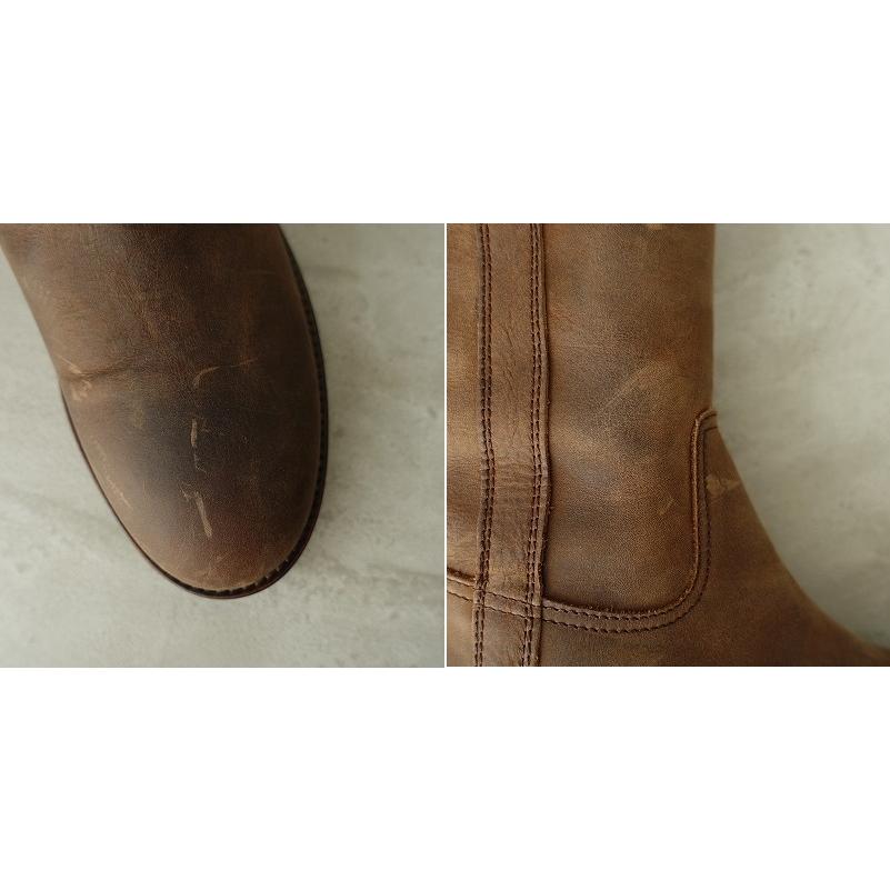 美品】ファビオルスコーニ FABIO RUSCONI *レザーロングブーツ38/24.0 