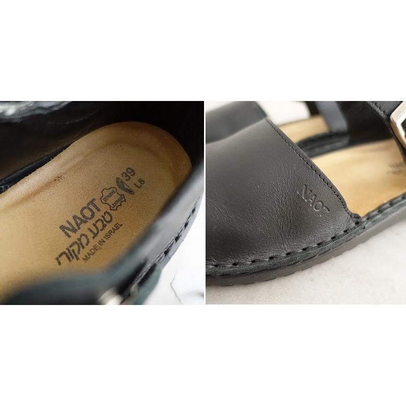 【たかちゃん】NAOTO ブラックレザーサンダル HEIDI NAOT ナオト / HEIDI Matt Black