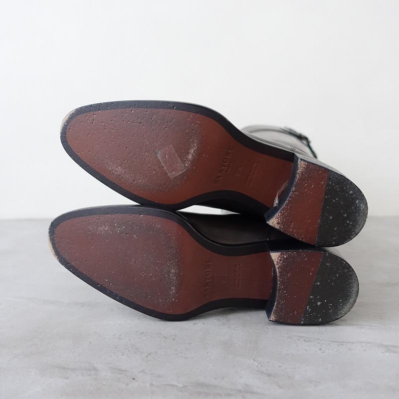 SARTORE サルトル サイドゴアブーツ 茶色 ダークブラウン 37.5