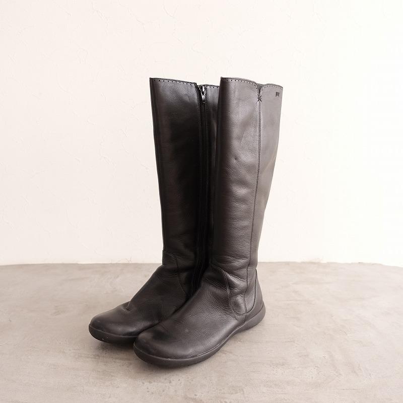 カンペール CAMPER *Spiral Comet ロングブーツ 38/24*ブラック黒