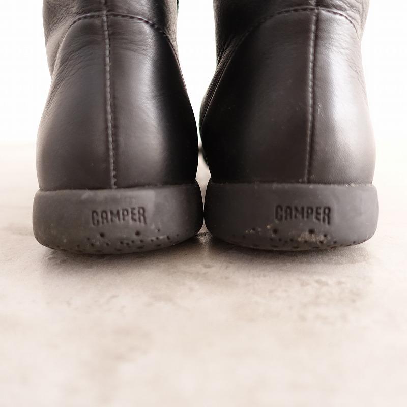 カンペール CAMPER *Spiral Comet ロングブーツ 38/24*ブラック黒