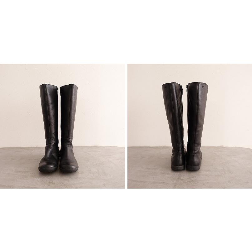 カンペール CAMPER *Spiral Comet ロングブーツ 38/24*ブラック黒