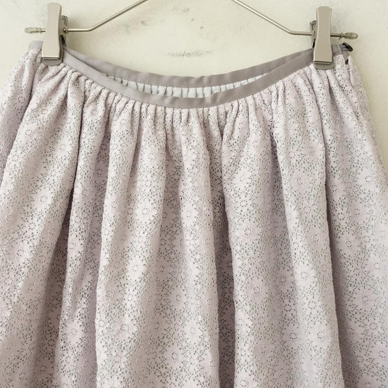 Sally Scott サリースコット *フラワーレースギャザースカート*M 