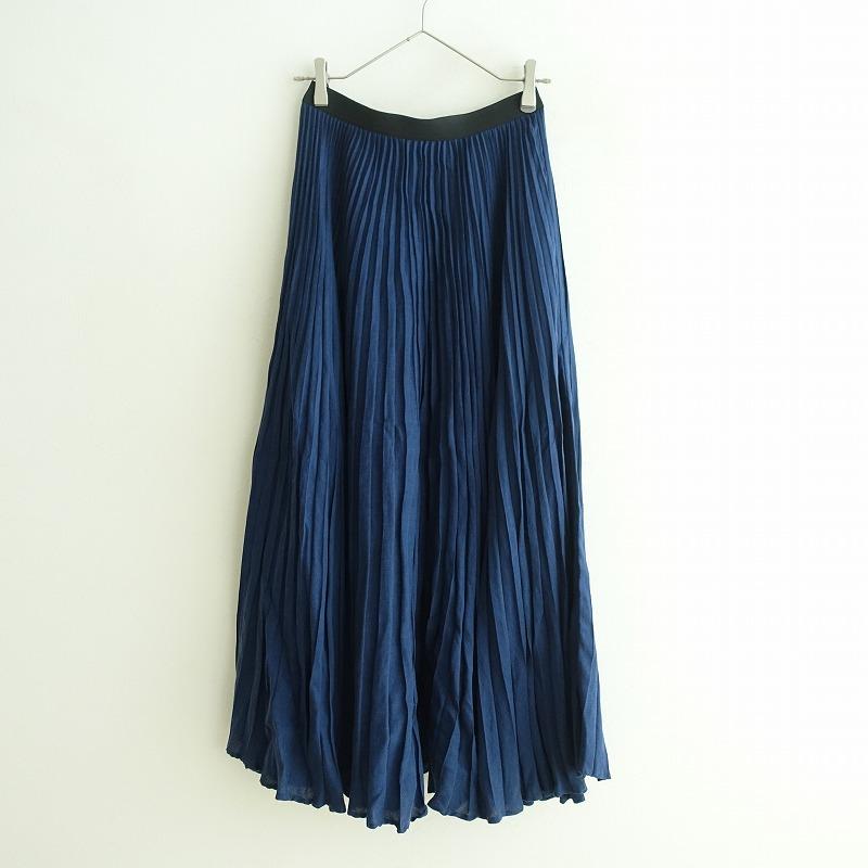 AP STUDIO エーピーストゥディオ *リネンプリーツロングスカート*36  