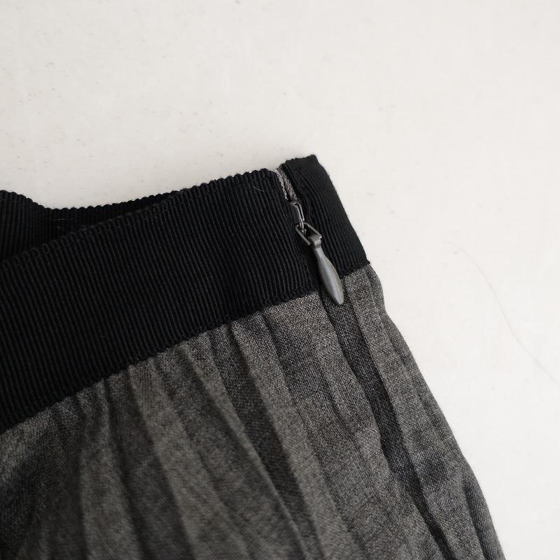 MARGARETHOWELL アコーディオンプリーツ　スカート　カシミヤ混 MARGARETHOWELL アコーディオンプリーツスカートカシミヤ混