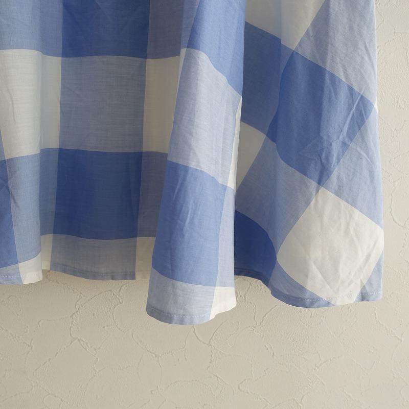 Lois CRAYON（ロイスクレヨン） *コットンチェック柄フレアスカート*M