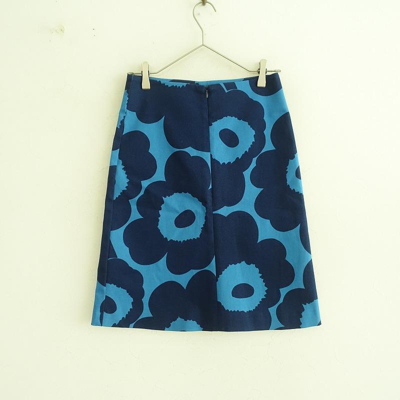 マリメッコ marimekko *Unikko ウニッコAラインスカート*34ボトムス綿