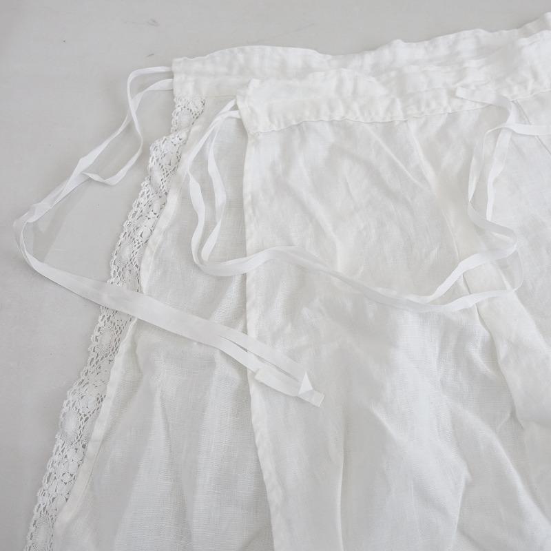 nest Robe 【定価1.9万】ネストローブ *レース使いリネンラップ