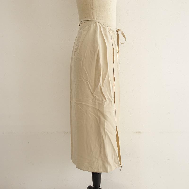 定価4万】ヨリ Yoli *Silk Wrap skirt シルクラップスカート*Fボトムス