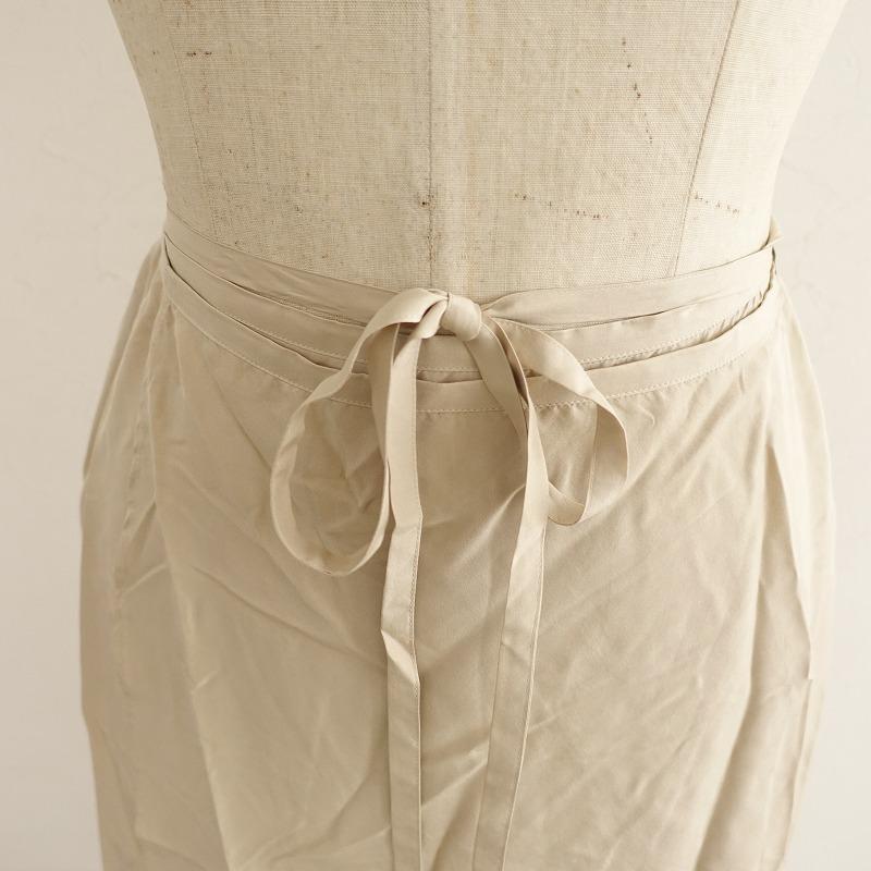 定価4万】ヨリ Yoli *Silk Wrap skirt シルクラップスカート*Fボトムス