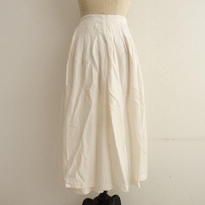定価4.9万】ヨリ Yoli *SILK TUCK SKIRT シルクタック入りラップ