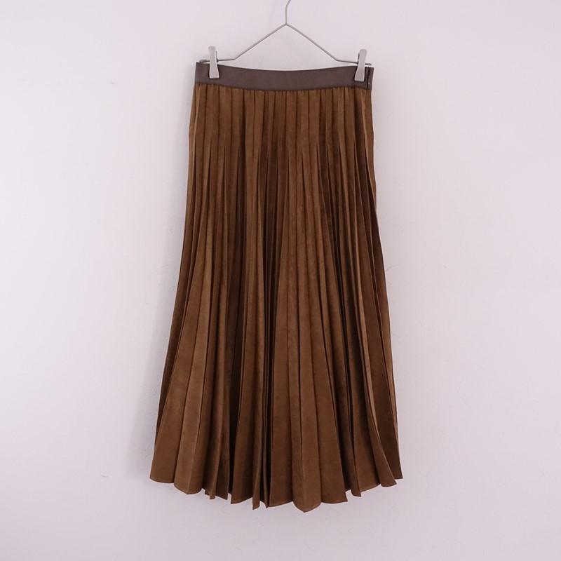 Leilian（レリアン） 【定価4.9万】Leilian *フェイクスエードプリーツ