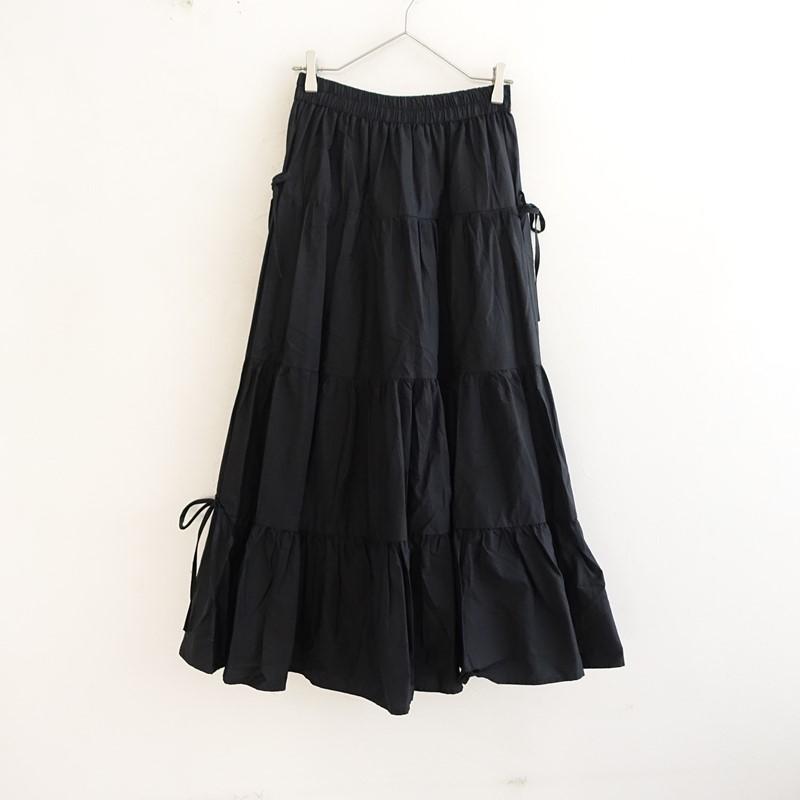 アリソンブラウン ALLISON BROWN *ティアードギャザーロングスカート*F