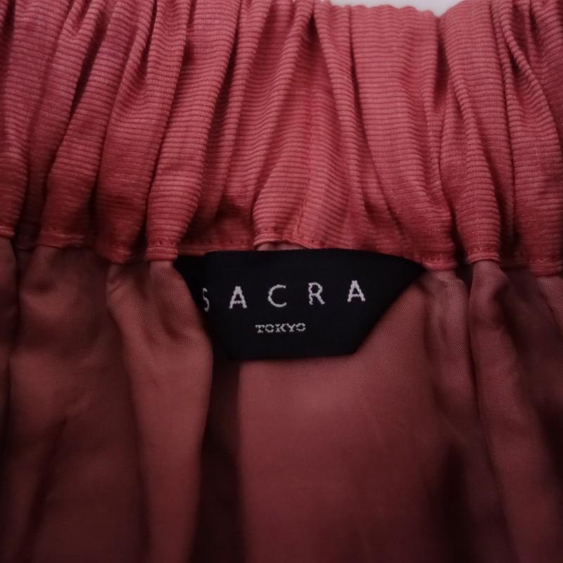 【タグ付き・新品】SACRA サクラ　麻ギャザースカート　フューシャピンク SACRA｜サクラ ｜リネンフレアスカート｜PINK | GOUACHE FUKUOKA
