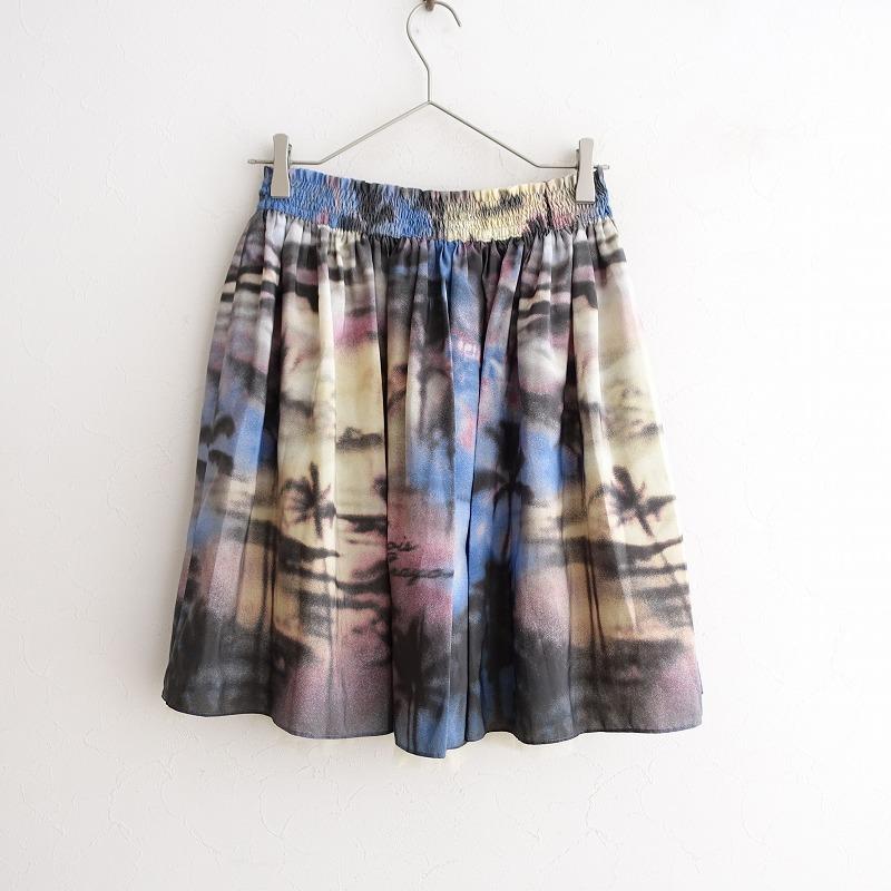 Lois CRAYON ロイスクレヨン *フォトプリントチュールレイヤードヘム  