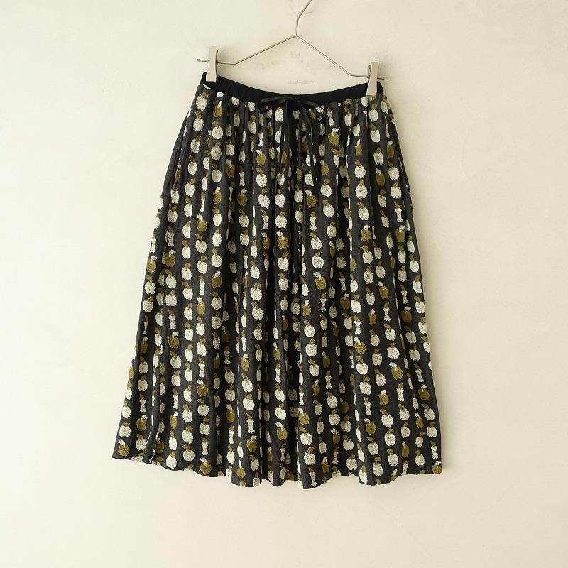 marble SUD マーブルシュッド *梨の芯スカート*コットン総柄ジャ marble SUD マーブルシュッド *梨の芯スカート*コットン総柄ジャ