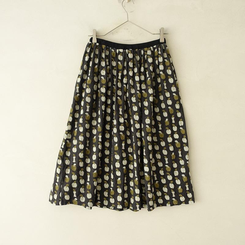 marble SUD マーブルシュッド *梨の芯スカート*コットン総柄ジャ marble SUD マーブルシュッド *梨の芯スカート*コットン総柄ジャ