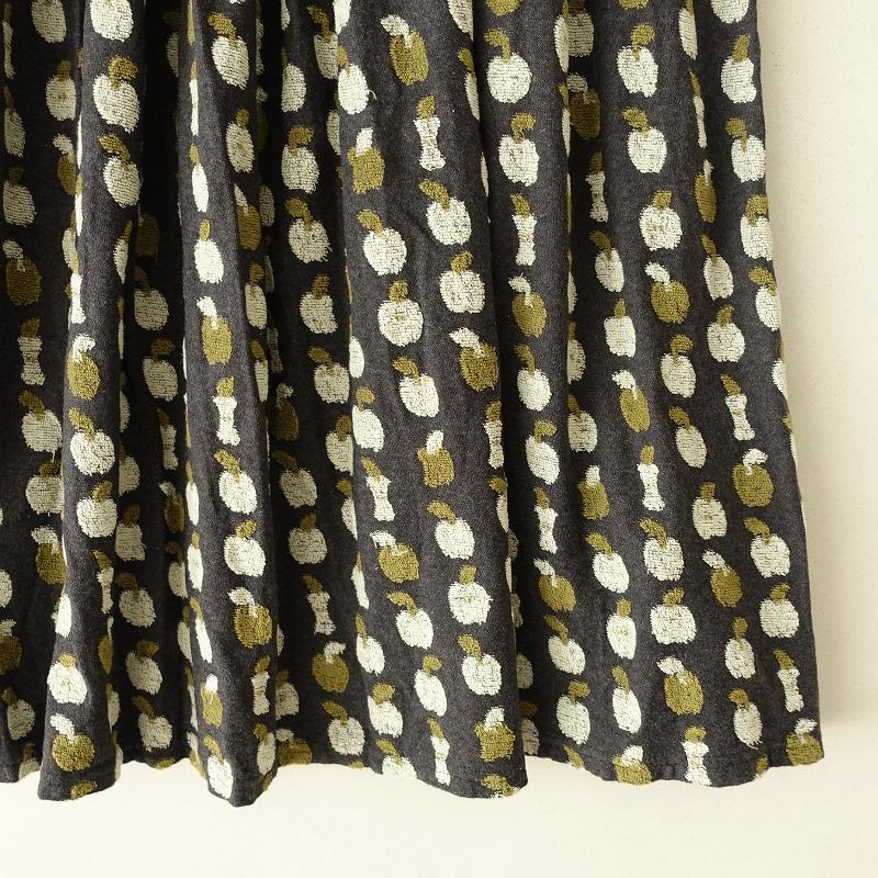 marble SUD マーブルシュッド *梨の芯スカート*コットン総柄ジャ marble SUD マーブルシュッド *梨の芯スカート*コットン総柄ジャ