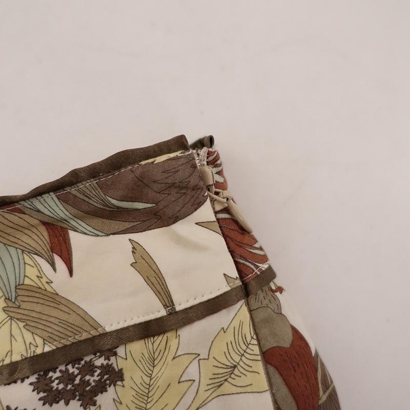 アマカ　リバティプリントスカート AMACA アマカ *リバティプリントピンタックフレアスカート*40綿