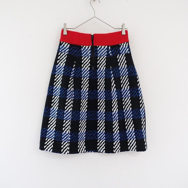 マルニ MARNI *ウエストリブジャカードチェックニットスカート マルニ MARNI *ウエストリブジャカードチェックニットスカート