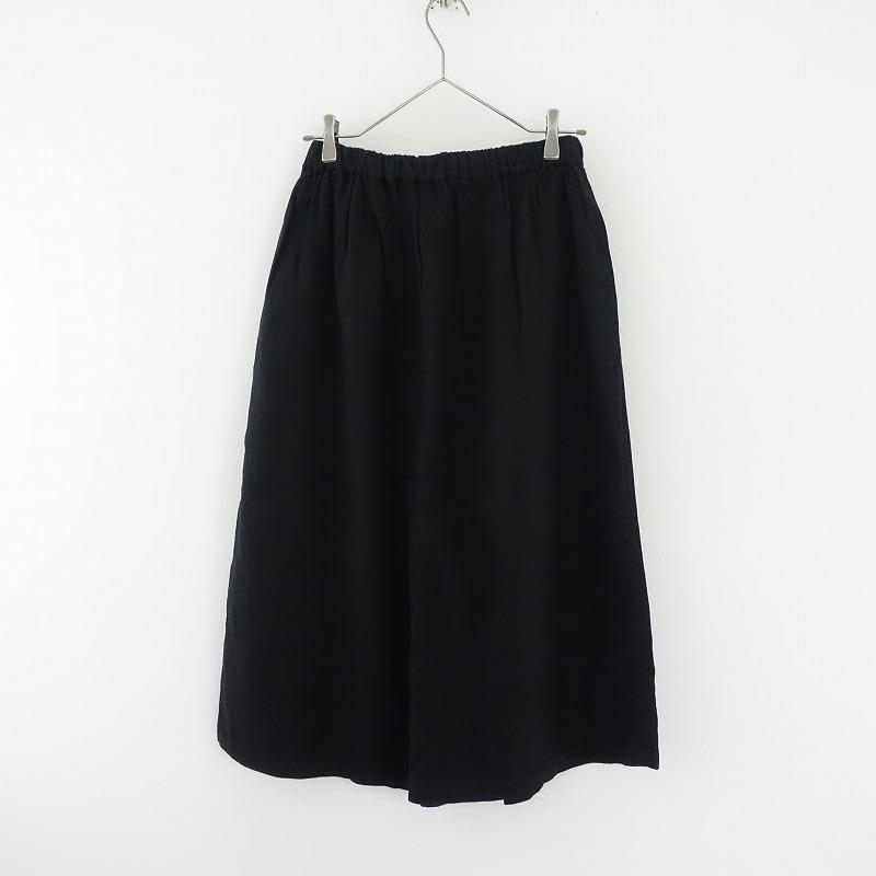 希少/pas de calais/60リネンろうけつ染めスカート/日本製 着回しコーディネート》60リネンろうけつ染め スカート | pas de