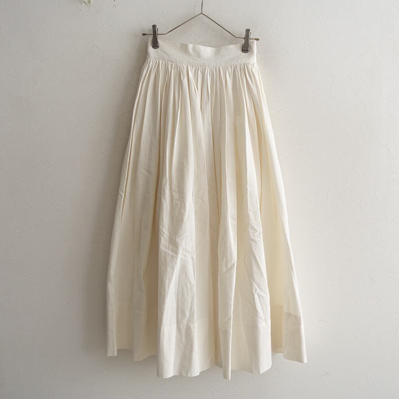 美品 charrita チャリータ マンタ生地 ベルトリボンギャザースカート charrita 【美品/定価3.7万】チャリータ *Falda mantaクロスギャザー