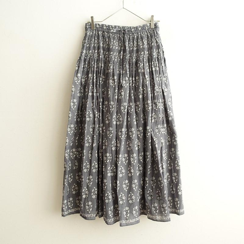 maison de soil メゾンドソイル　フラワーブロックプリントスカート maison de soil（メゾンドソイル） 【定価3.5万】メゾンドソイル