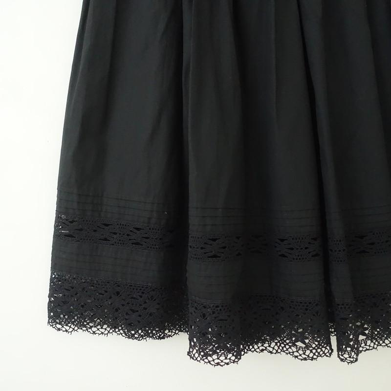 Bilitis ビリティス スペシャルプリーツキャミソール 36 ブラック Bilitis dix-sept ans 【美品/定価3.9万】ビリティスディセッタン