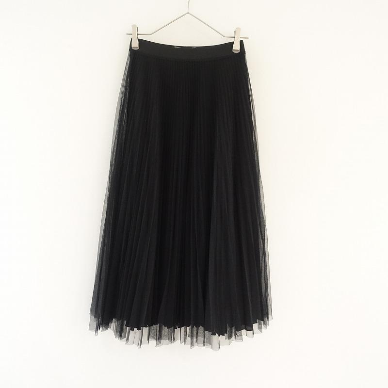 定価6.3万】ロイドフォード LOYD/FORD *チュールプリーツスカート*S黒  