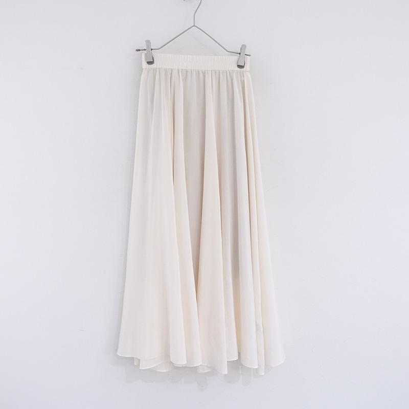 定価2.3万】ノーブル NOBLE *パールローンギャザーフレアスカート  