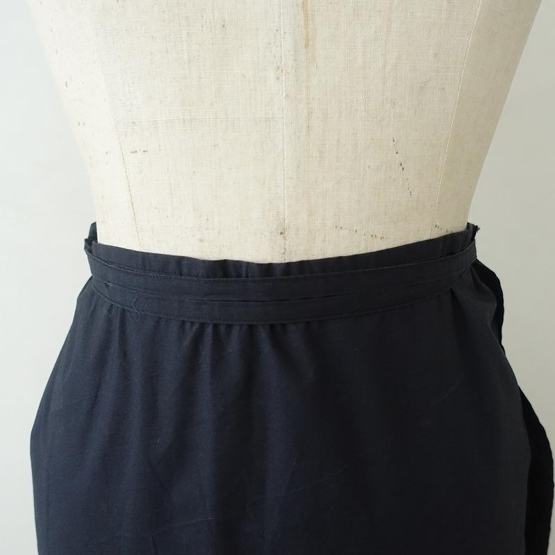Yoli Silk wrap skirt スカート ネイビー ヨリ Yoli *Wrap skirt コットンラップロングスカート*F綿