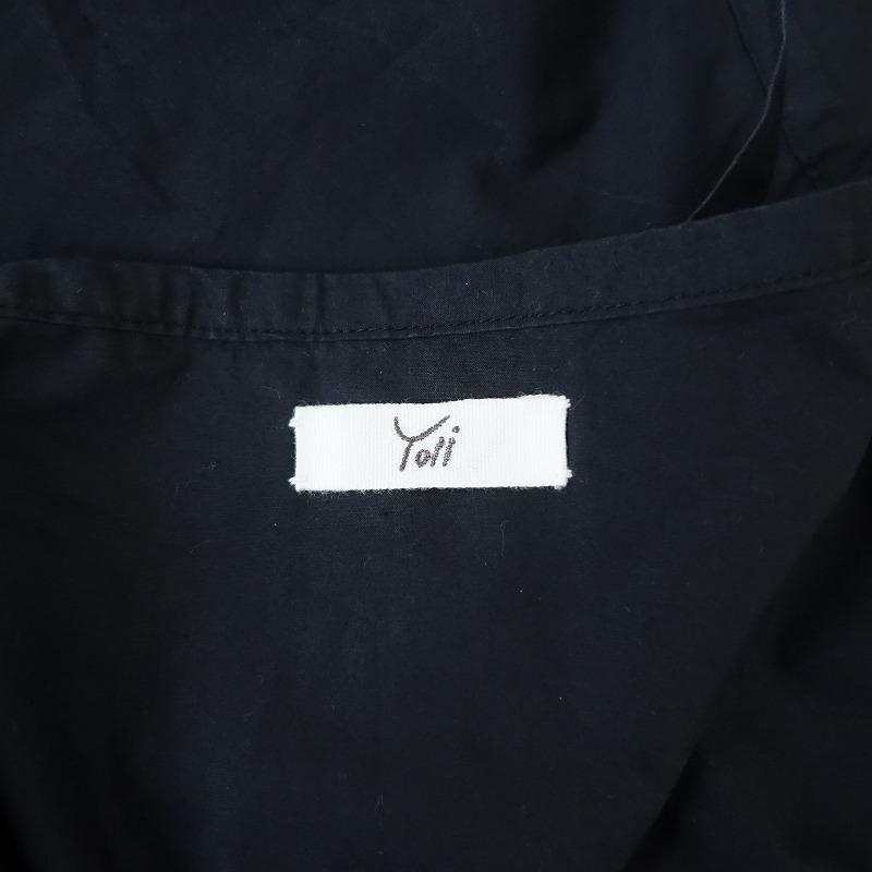 Yoli Silk wrap skirt スカート ネイビー ヨリ Yoli *Wrap skirt コットンラップロングスカート*F綿