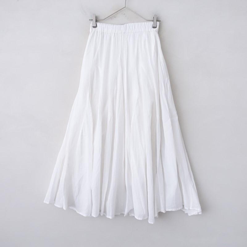 ■専用■美品 ユナイテッドアローズ 2,2万円 2024AW 白のスカート ユナイテッドアローズ UNITED ARROWS STYLE for LIVING *コットン