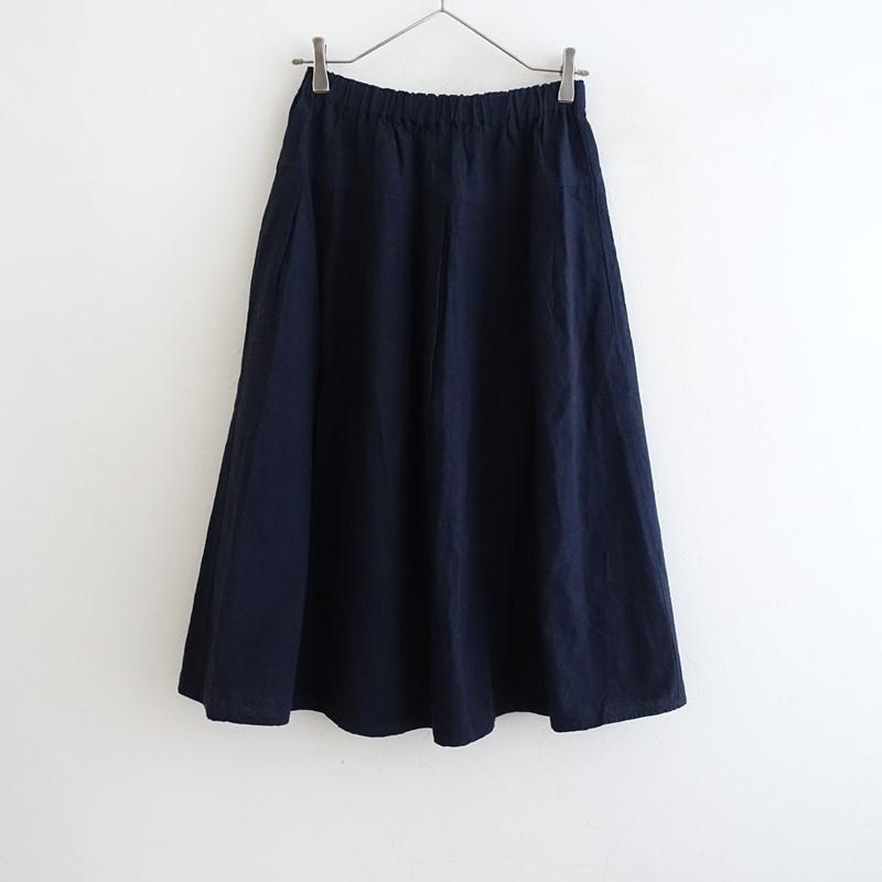 ヤンマ産業 YAMMA◎会津木綿キュロット ネイビー 濃紺 会津木綿キュロット(股上+10cm) YAMMA ヤンマ産業 | 日々花［ Hibika